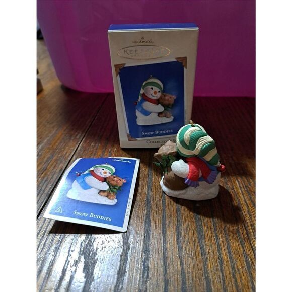 Vintage 2002 Hallmark Keepsake Snow Buddies #5 Christmas Holiday Tree Ornament - Picture 2 of 4